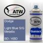 Preview: Dodge, Light Blue S/G Metallic, BD / KBD: 400ml Sprühdose, von ATW Autoteile West.